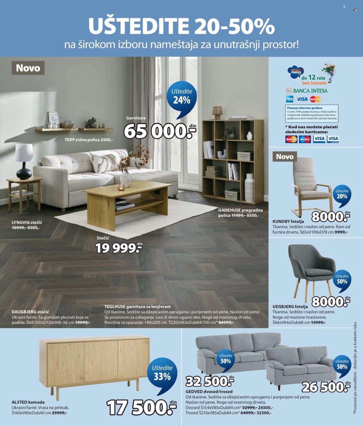 JYSK katalog - 26.08.2026 - 01.09.2026. Stranica 3