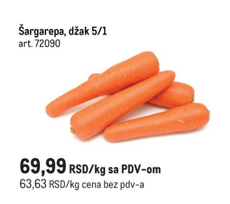 Šargarepa, džak 5/1
