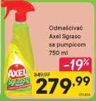 Odmašćivač Axel Sgraso sa pumpicom 750 ml
