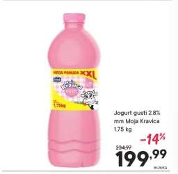 Jogurt gusti 2.8%mm Moja Kravica