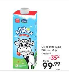 Mleko dugotrajno 2.8% mm Moja Kravica 1 l