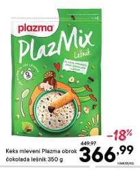 Keks mleveni Plazma obrok čokolada lešnik 350 g