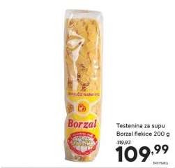 Testenina za supu Borzal flekice 200 g