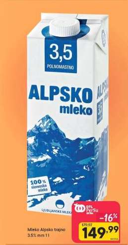 Mleko Alpsko trajno