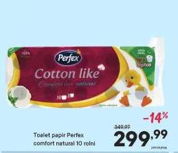 Toalet papír Perfex comfort natural 10 rolí