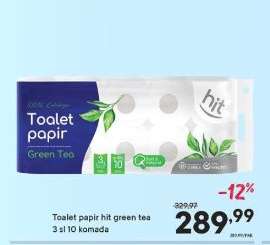 Toalet papir Hit green tea
