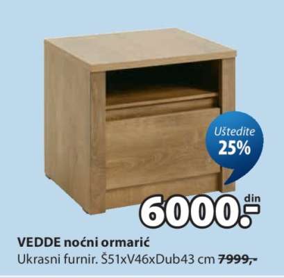 VEDDE NOĆNI ORMARIĆ