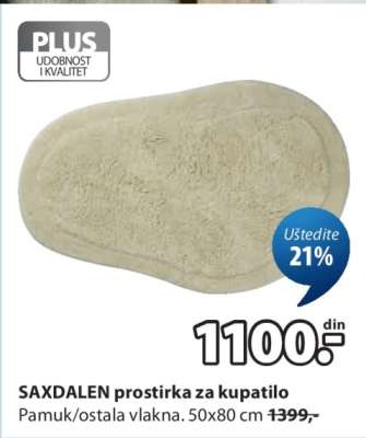 SAXDALEN prostirka za kupatilo