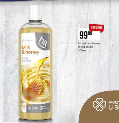 Hit Milk & Honey Shower Gel