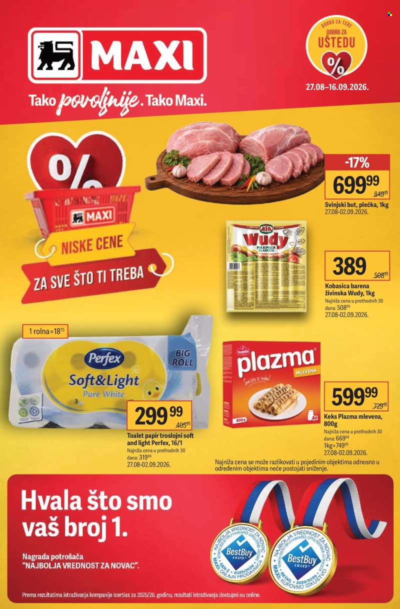 Maxi katalog - 27.08.2026 - 16.09.2026.