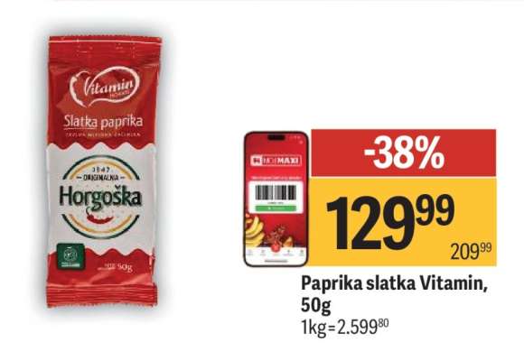 Paprika slatka Vitamin, 50g