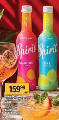 Koktel MG Vodka Passion Fruit, Gin Tonic, 0,275l