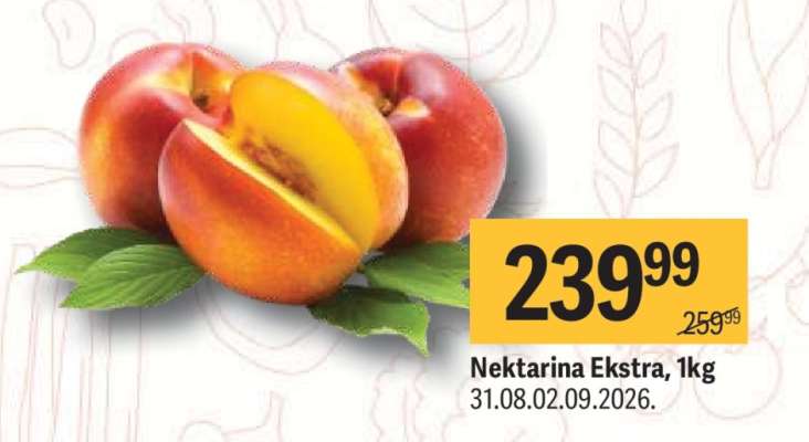 Nektarina Ekstra, 1kg