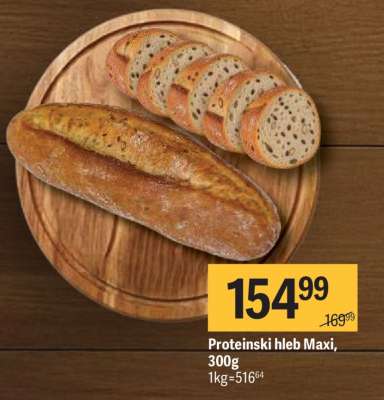 Proteinski hleb Maxi, 300g