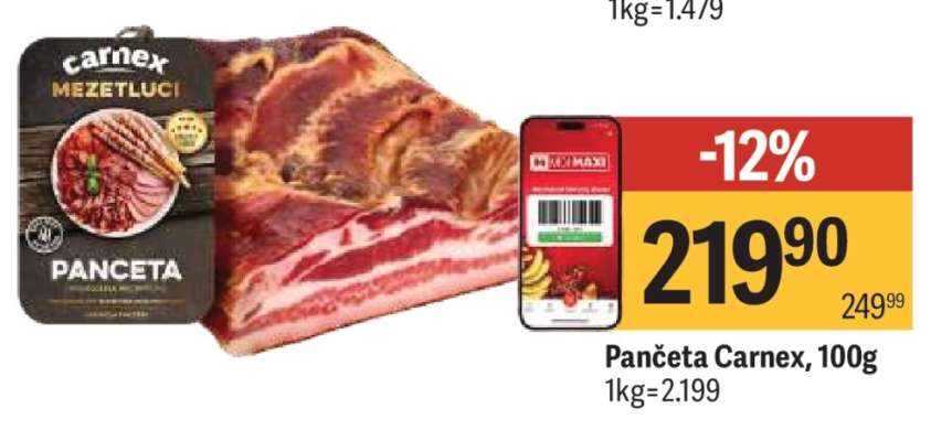 Pančeta Carnex, 100g