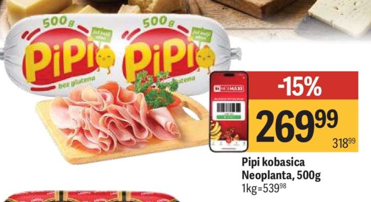 Pipi kobasica Neoplanta 500g