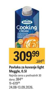 Pavlaka za kuvanje light Meggle, 0.5l