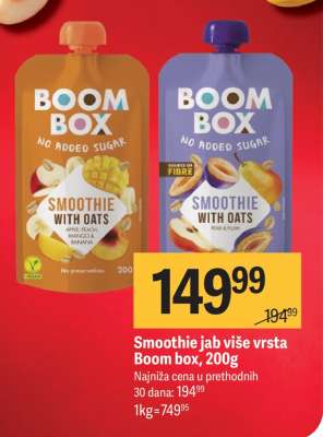 Smoothie jab više vrsta Boom box, 200g