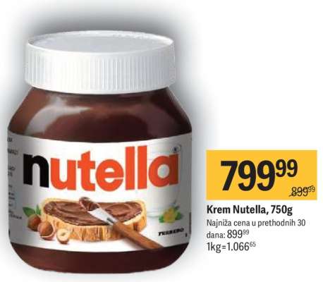 Krem Nutella, 750g
