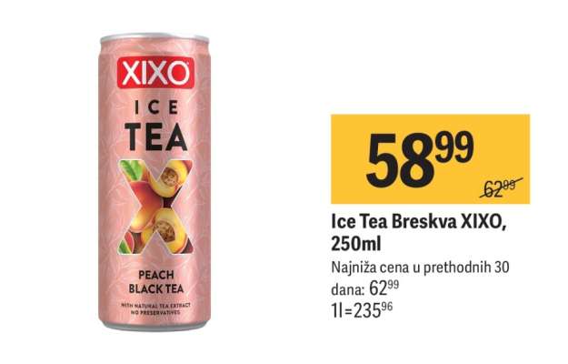 Ice Tea Breskva XIXO, 250ml