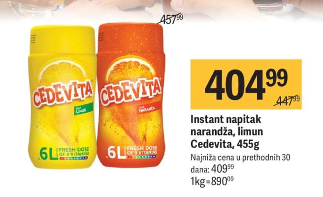 Instant napitak narandža limun Cedevita 455g
