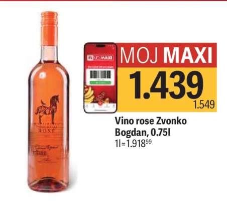 Vino rose Zvonko Bogdan 0.75l