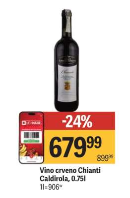 Vino crveno Chianti Caldirola 0.75l