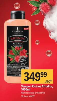 Šampon Ricinus Afrodita, 1000ml