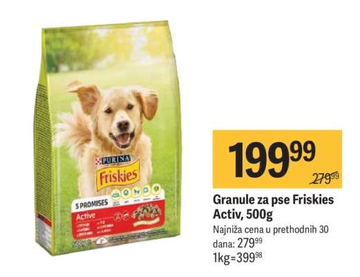 Granule za pse Friskies Activ, 500g