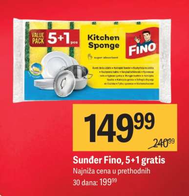 Sunder Fino 5+1 gratis