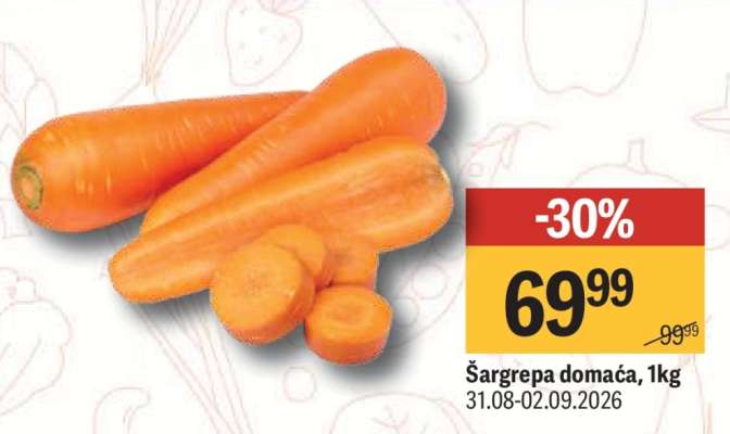 Šargrepa domaća, 1kg