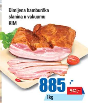 Dimljena hamburška slanina u vakuumu KIM