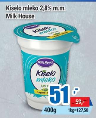 Kiselo mleko 2,8% m.m. Milk House
