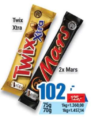 Twix Xtra, 2x Mars
