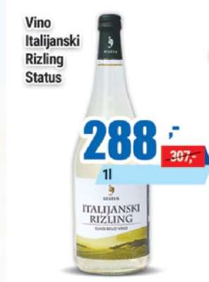 Vino Italijanski Rizling Status