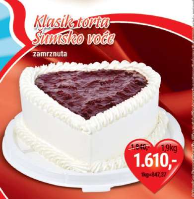 Klasik torta Šumsko voće
