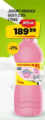 JOGURT KRAVICA GUSTI 2.8% 1.75kg