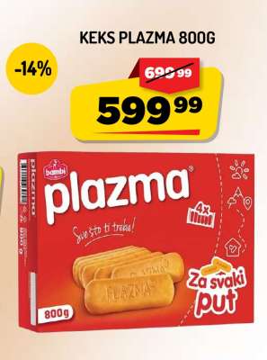 Keks Plazma 800g