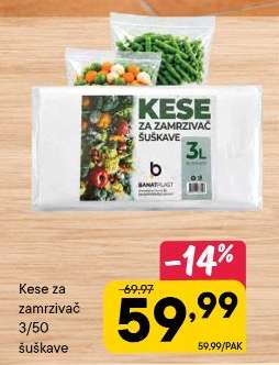 Kese za zamrzivač 3/50 šuškave