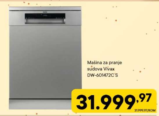 Mašina za pranje sudova Vivax DW-601472C S