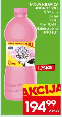 Moja Kravica jogurt XXL