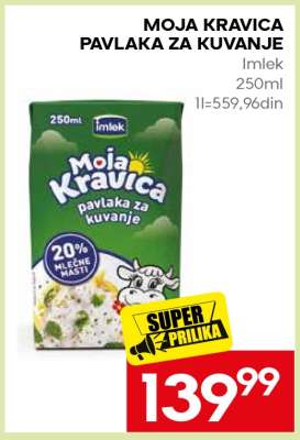 MOJA KRAVICA PAVLAKA ZA KUVANJE