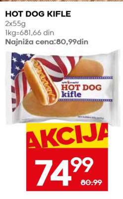 Hot dog kifle