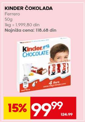 Kinder Čokolada