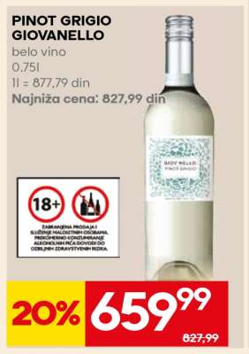 PINOT GRIGIO GIOVANELLO