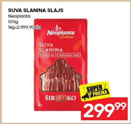 SUVA SLANINA SLAJS