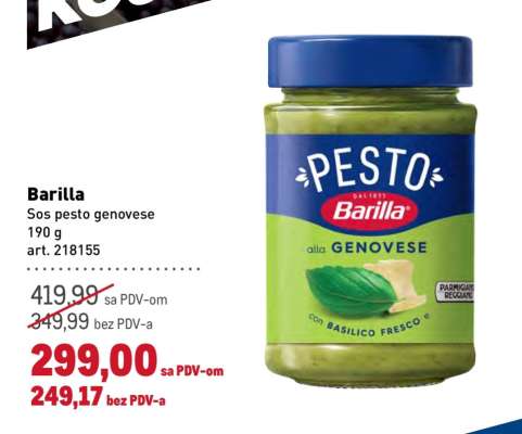 Barilla sos pesto genovese