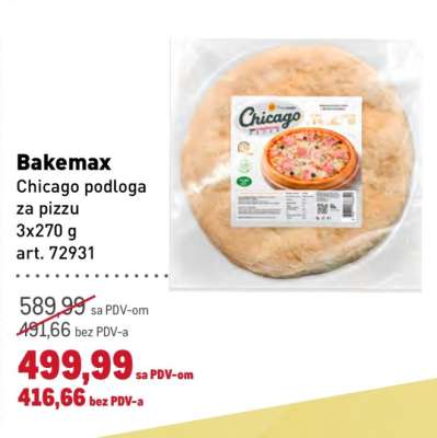 Bakemax Chicago podloga za pizzu