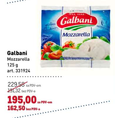 Galbani mozzarella
