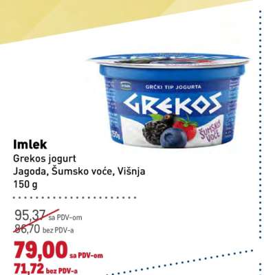 Imlek Grekos jogurt